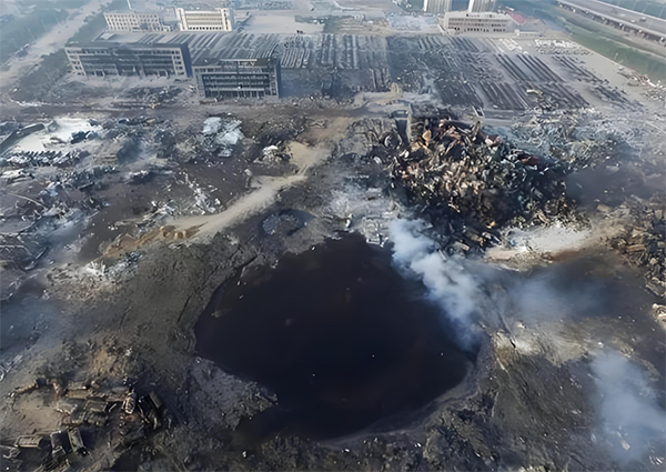 8.12天津港爆炸事故現場圖